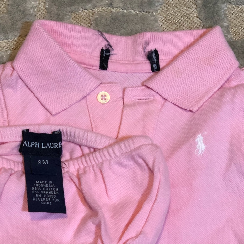 RALPH LAUREN Light Pink Tennis Dress with matching Bottom Size 9 months - Picture 6 of 6